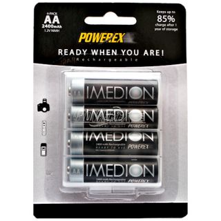 Maha Powerex Imedion AA 2400 mAh Rechargeable Batteries