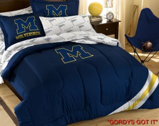 College Full Comforter Bed Set More Teams 7 Piece