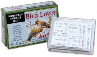 Bird Lover Gift Magnetic Poetry Kit Create Sentences Stories Magnet