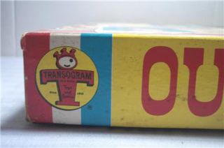 Vintage 1961 Outlaws TV Western Board Game Transogram Complete Trans O