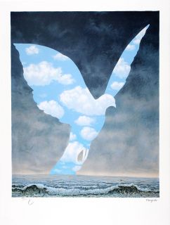 Magritte Rene René La Grande Famille The Great Family Lithograph