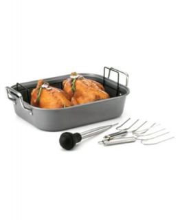 Tools of the Trade Covered Oval Roaster, Carbon Steel   Cookware