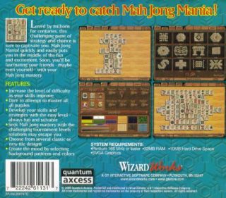 Mahjong Mania! PC CD match ancient mahjongg symbols tile puzzle