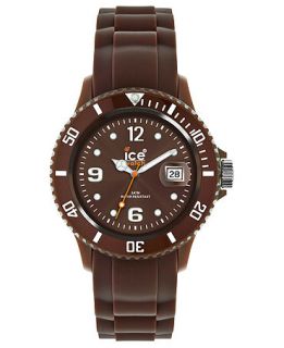 Ice Watch Watch, Mens Ice Chocolate Brown Silicone Strap 48mm 102080