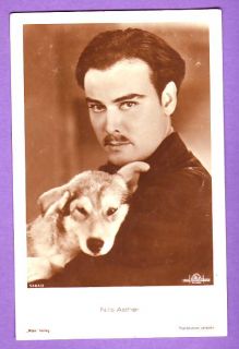 Dog and Nils Asther Photo PC Pre 1930