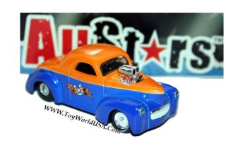 Maisto Allstars 1941 Willys Coupe Orange Blue