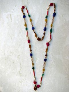Navaratna Meditation Mala 54 Beads on Golden Wire with Rudraksha