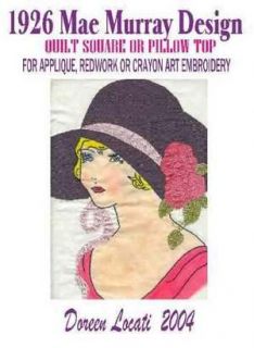 Vintage Vogart Era Embroidery Applique Pillow Designs