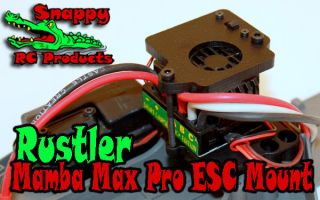 Mamba Max Pro Castle Creations ESC in Traxxas Rustler Bandit Mount Kit