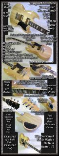 Ready Blonde Maple SGse Body / Neck BUILDERS KIT Incredible Finish