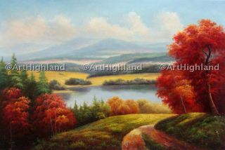 Original Maple Grove Landscape Oil Paintings on Canvas