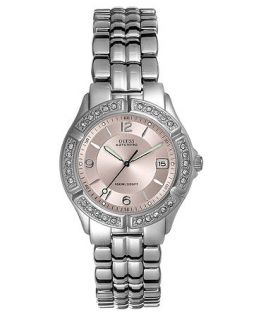 GUESS Watch, Womens Glitz Bezel Bracelet 26mm G75791M   All Watches