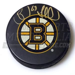Brad Marchand Bruins Bruins Signed Large Logo Puck