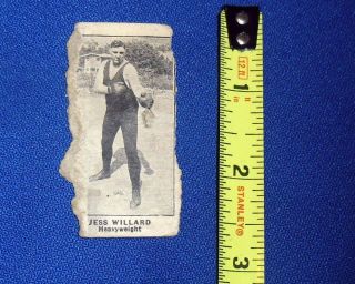 1900s 19202 RARE Tobacco Card Jess Willard Heavy Weight Boxer