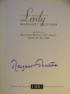 Margaret Thatcher Signed 1st The Collected Speeches A A