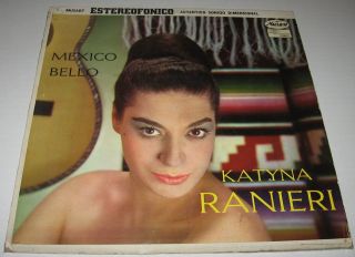 Katyna Ranieri Mexico Bello Autographed Mexican LP Female Vocal Italo