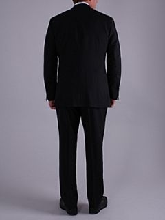 Alexandre Savile Row Plain Half Canvas Suit Black   