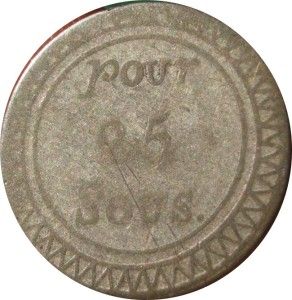 RARE Mauritius CA 1822 25 Sous Crown Colony Coinage