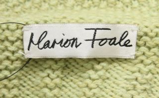 Marion Foale Green Knit Button Front Long Sleeve Cardigan