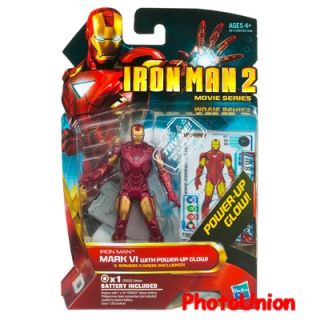 Hasbro Iron Man 2 Mark VI POWER UP GLOW! Marvel Universe Figure Model