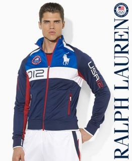 Polo Ralph Lauren Big and Tall Jacket, Team USA Olympic Full Zip Flag