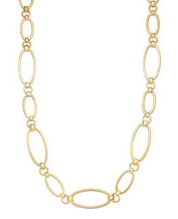 Lauren Ralph Lauren Necklace, 36 Gold Tone Oval Link   Fashion