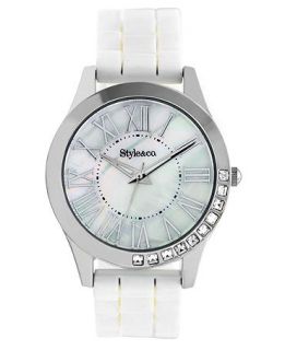 Style&co. Watch, Womens White Silicone Strap 38mm SC1314   All