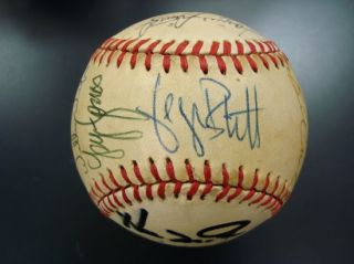 1985 Kansas City Royals Team Signed World Series Baseball