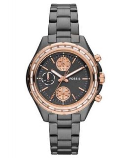 Fossil Watch, Womens Chronograph Dylan Smoke Ion Plated Stainless