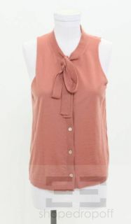 Marni Rose Pink Cashmere Button Up Top Size 44 New
