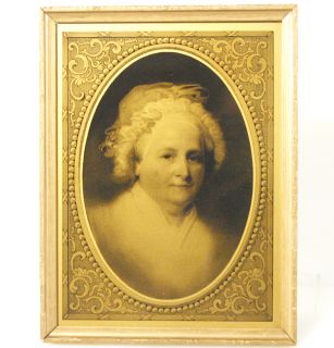 Orotone Martha Washington in Frame