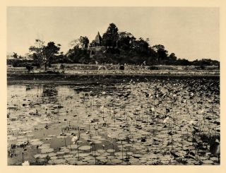 1929 Cham Tower Yan Po Nagar NHA Trang Vietnam Original Photogravure