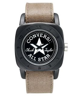Converse Watch, Unisex 1908 Premium Khaki Waxed Canvas Strap 43mm