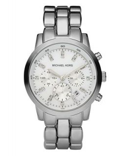 Michael Kors Watch, Womens Chronograph Stainless Steel Bracelet 43mm