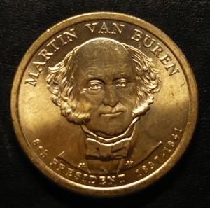 Martin Van Buren 2008D Gold Dollar Type 1 Clad Coin 8th President