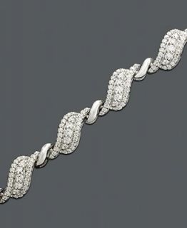 Wrapped In Love ™ Diamond Bracelet, 14k White Gold Diamond (2 ct. t