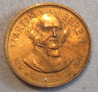 Martin Van Buren 8th United States President Copper Coin Token PC3
