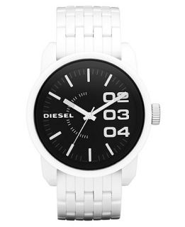 Diesel Watch, White Plastic Bracelet 54x46mm DZ1522   All Watches