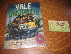 1947 Yale Dartmouth Yale Bowl Program Ticket Trolley