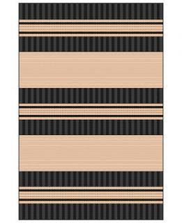 Manne Rugs, Indoor/Outdoor Tropez 2815/48 Stripe Black   Rugs