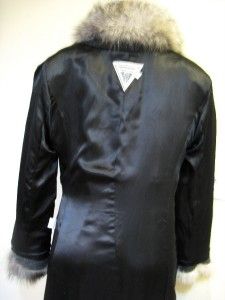 Marvin Richards Ladies Womens Winter Sliver Fox Fur Coat Jacket Size