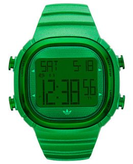adidas Watch, Digital Green Polyurethane Bracelet 46x50mm ADH2139