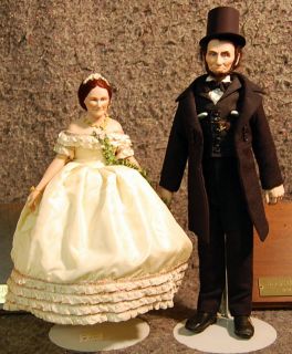 Abraham and Mary Todd Lincoln U s Historical Society Dolls 259 2500 w