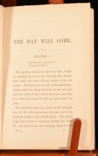 Vol The Day Will Come A Novel Mary Elizabeth Braddon FIRST Ed Scarce
