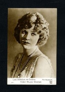 Vintage Mary Miles Minter European Postcard 1920s Delightfully