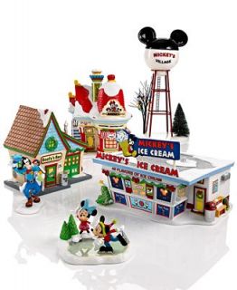 Department 56 Collectible Disney Figurines, Mickeys Christmas Village