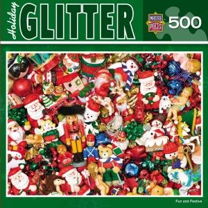 Masterpieces Fun and Festive Christmas Glitter Jigsaw Puzzle 500 PC