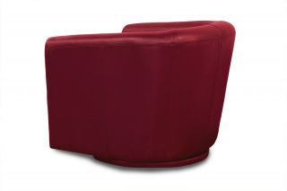 Diamond Sofa Angelica Low Profile Swivel Chair Red Angelicar