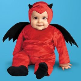 Adult Halloween Costume Maternity Pregnant Devil Outfit