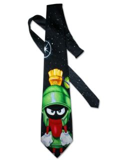 Marvin The Angry Martian Silk Neck Tie Mens Necktie New